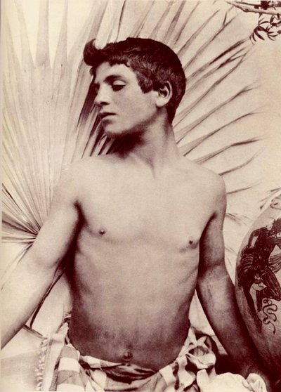 एक पुरुष का अध्ययन नग्न, c.1900 द्वारा Baron Wilhelm von Gloeden
