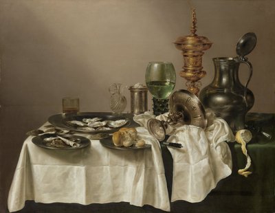 फिर भी गिल्ट कप, 1635 के साथ जीवन द्वारा Willem Claesz. Heda
