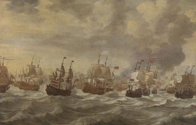 जून 1666 के चार दिनों के नौसेना युद्ध से प्रकरण द्वारा Willem van de Velde