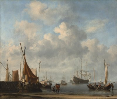 डच पोर्ट में प्रवेश, ca. 1665। द्वारा विलेम वैन डी वेल्ड द यंगर