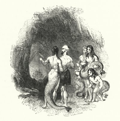 'अब्द-अल्लाह ऑफ द लैंड इन हाउस' अब्द-अल्लाह ऑफ द सी (उत्कीर्णन) द्वारा विलियम (बाद) हार्वे