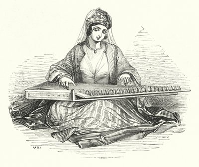कानून पर खेलती महिला (उत्कीर्णन) द्वारा विलियम (बाद) हार्वे