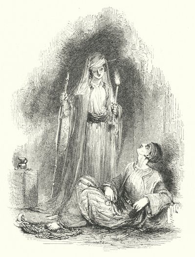 बहराम की बेटी अल-असद का दौरा (उत्कीर्णन) द्वारा विलियम (बाद) हार्वे