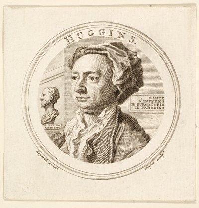 विलियम हगिंस का पोर्ट्रेट, पब। 1760 (उत्कीर्णन) द्वारा विलियम (बाद में) हॉगर्थ