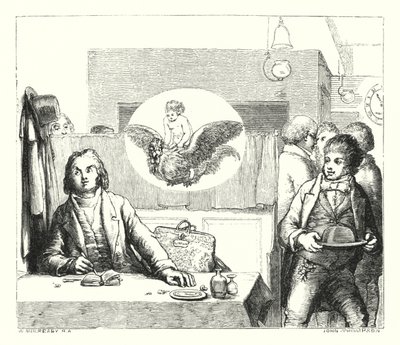 विल वाटरप्रूफ का गेय एकालाप, मुर्गा पर बनाया गया (उत्कीर्णन) द्वारा विलियम (बाद में) पहले से ही