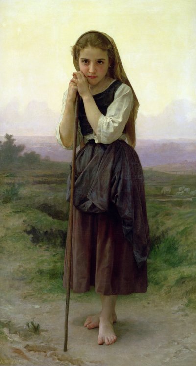 ए लिटिल शेफर्ड, 1891 द्वारा William Adolphe Bouguereau