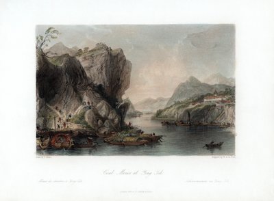 यिंग-तिह, चीन में कोयला खदानें, c1840। द्वारा विलियम अलेक्जेंडर ले पेटिटा