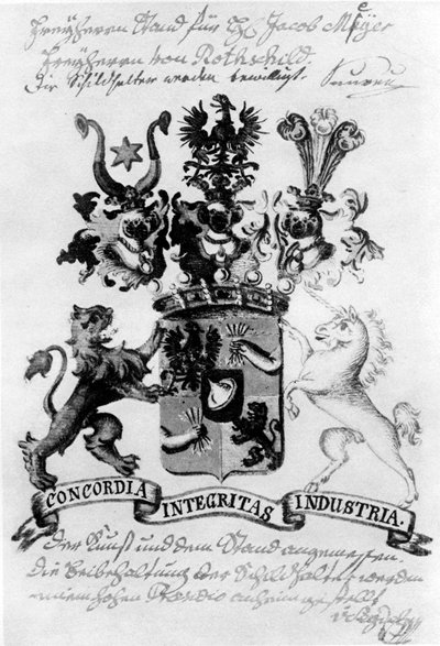 रोथ्सचाइल्ड फैमिली कोट ऑफ आर्म्स द्वारा William Armfield Hobday
