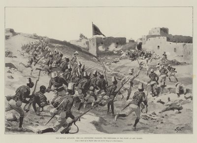 सौदान एडवांस, अबू हमीद की लड़ाई में दरवेशों पर आरोप लगाने वाले 11 वें सौदानी द्वारा William Barnes Wollen