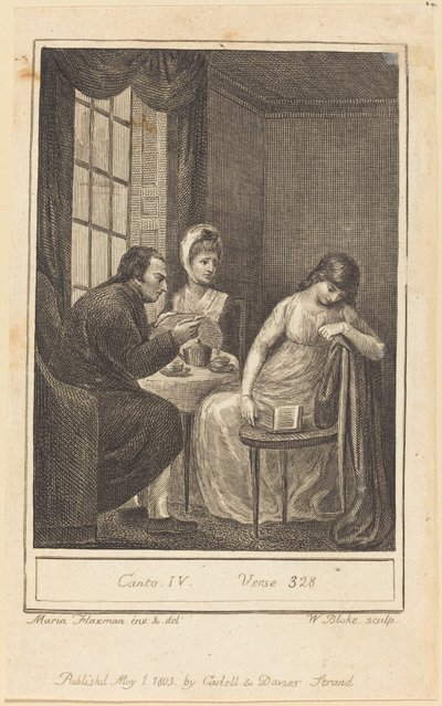 सर्ग IV, पद 328, 1803। द्वारा विलियम ब्लेक