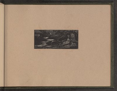 कोलिनेट रेस्टिंग बाय नाइट, 1821। द्वारा विलियम ब्लेक