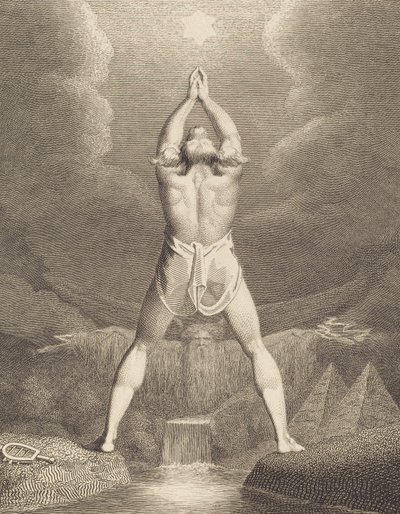 मिस्र का निषेचन, 1791। द्वारा विलियम ब्लेक