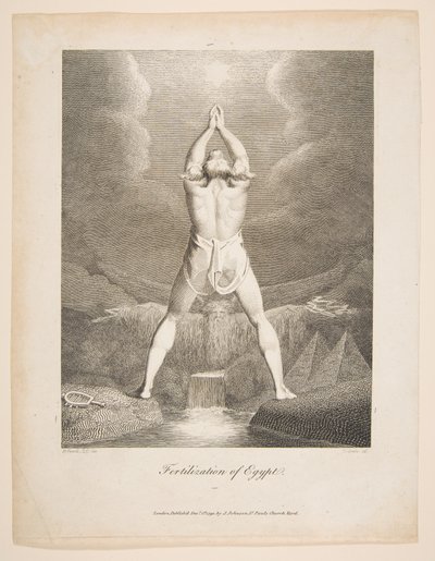 मिस्र इरास्मस डार्विन का निषेचन, वनस्पति उद्यान, 1791। द्वारा विलियम ब्लेक