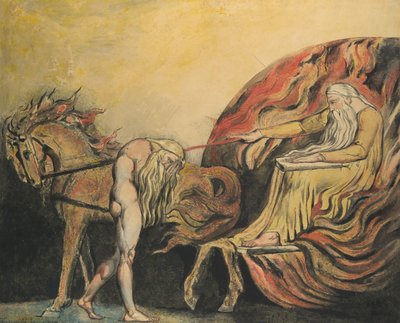 गॉड जजिंग एडम, सीए। 1795. द्वारा विलियम ब्लेक