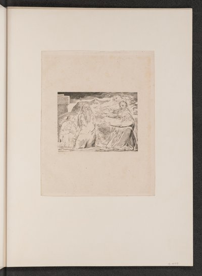 जॉब रिबुक्ड बाय हिज फ्रेंड्स, 1825। द्वारा विलियम ब्लेक