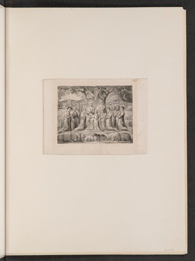 नौकरी और उसका परिवार, 1825। द्वारा विलियम ब्लेक