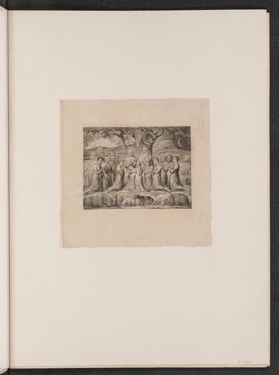 नौकरी और उसका परिवार, 1825। द्वारा विलियम ब्लेक