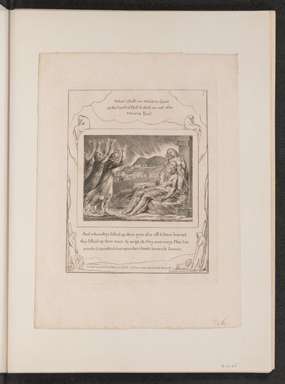 जॉब्स कम्फर्टर्स, 1825। द्वारा विलियम ब्लेक