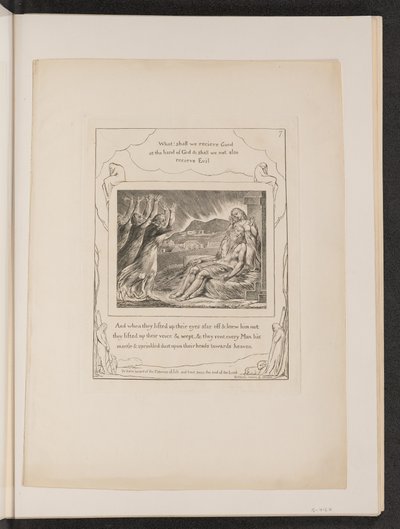 जॉब्स कम्फर्टर्स, 1825। द्वारा विलियम ब्लेक