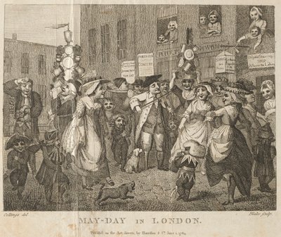 लंदन में मई-दिवस, 1784। द्वारा विलियम ब्लेक