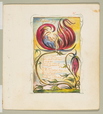 मासूमियत और अनुभव के गीत: शिशु जॉय, सीए। 1825. द्वारा विलियम ब्लेक