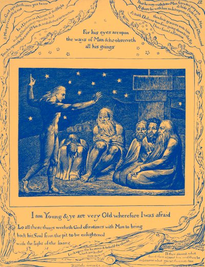 विलियम ब्लेक द्वारा नौकरी चित्रण की पुस्तक illustration द्वारा विलियम ब्लेक