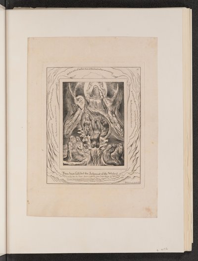 शैतान का पतन, 1825। द्वारा विलियम ब्लेक