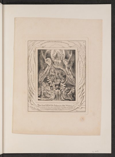 शैतान का पतन, 1825। द्वारा विलियम ब्लेक
