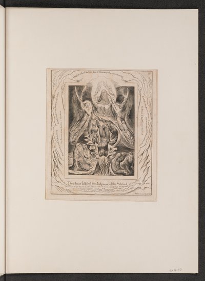 शैतान का पतन, 1825। द्वारा विलियम ब्लेक