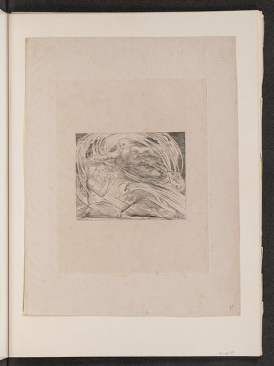 द लॉर्ड आंसरिंग अय्यूब आउट ऑफ द बवंडर, 1825। द्वारा विलियम ब्लेक