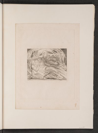 द लॉर्ड आंसरिंग अय्यूब आउट ऑफ द बवंडर, 1825। द्वारा विलियम ब्लेक
