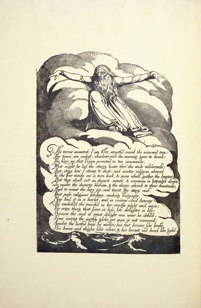 द टेरर ने जवाब दिया, मध्य 1790s द्वारा विलियम ब्लेक