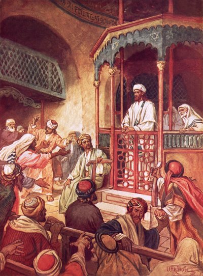 यीशु की शिक्षा को नासरत में उसके अपने ही नगरवासियों ने ठुकरा दिया द्वारा विलियम ब्रासी होल