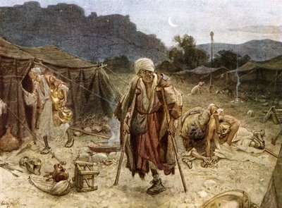 सीरियाई लोगों के शिविर को लूटने वाले चार कोढ़ी - बाइबिल द्वारा विलियम ब्रासी होल