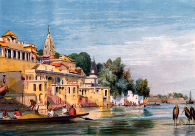 गंगा, भारत, 1857 पर Cawnpore। द्वारा विलियम बढ़ई