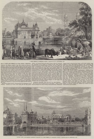पवित्र टैंक और सिखों का मंदिर द्वारा William Carpenter