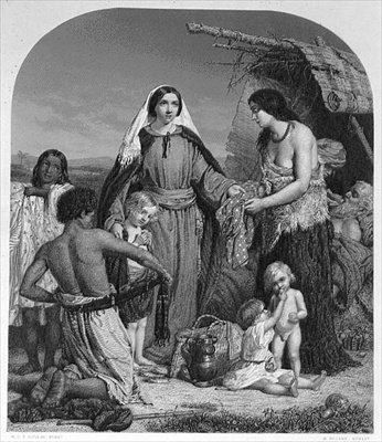एच. बॉर्न द्वारा उकेरा गया द एलम्स-डीड्स ऑफ डोरकास (उत्कीर्णन) द्वारा विलियम चार्ल्स थॉमस (बाद में) डॉब्सन