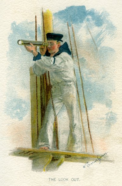 लुक आउट, c1890-c1893 द्वारा विलियम क्रिश्चियन साइमन्स