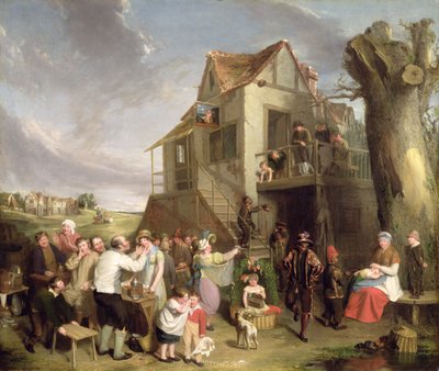 मई दिवस, c.1811-12 (कैनवास पर तेल) द्वारा विलियम कॉलिन्स