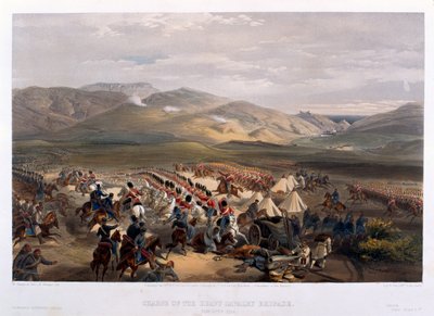1854 के बालाक्लाव की लड़ाई में भारी ब्रिगेड का आरोप द्वारा विलियम क्रीमिया सिम्पसन