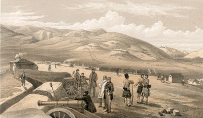 हाइलैंड ब्रिगेड शिविर, दक्षिण की ओर देख रहा है द्वारा विलियम क्रीमिया सिम्पसन