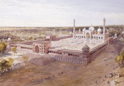 The Jami Masjid, Delhi, 1864 द्वारा विलियम क्रीमिया सिम्पसन