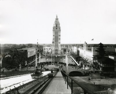 कोनी द्वीप ड्रीमलैंड - च्यूट्स के ऊपर से दृश्य, c.1910-21 द्वारा विलियम डेविस हसलर