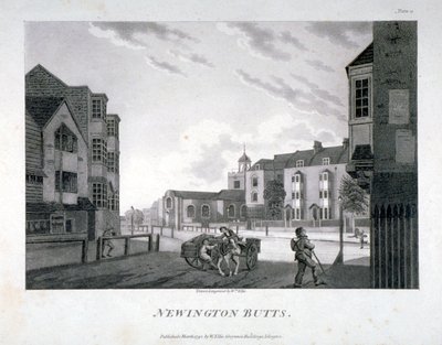 न्यूिंगटन बट्स, साउथवार्क, लंदन, 1792। द्वारा विलियम एलिस