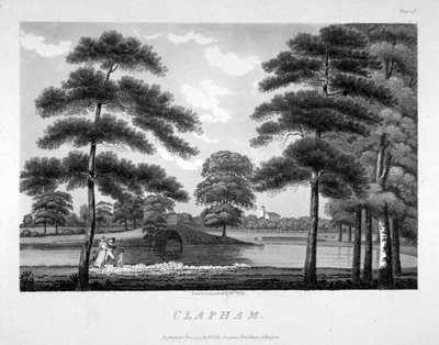क्लैफम, लंदन का दृश्य, 1792 द्वारा विलियम एलिस
