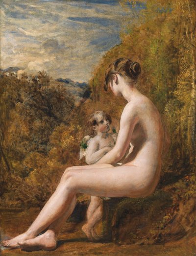 वीनस और कामदेव (मिलबोर्ड पर तेल) द्वारा William Etty