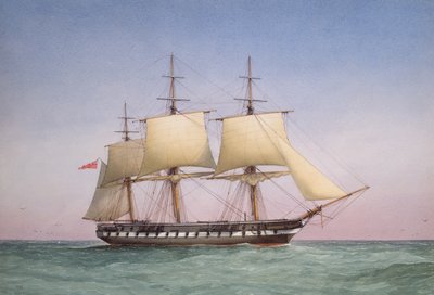&39;50 -गन फ्रिगेट एचएमएस &39;आरथुसा&39;, 1876 द्वारा William Frederick Mitchell