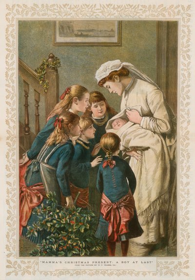 मैम की क्रिसमस प्रेजेंट: अ बॉय एट लास्ट द्वारा William Frederick Yeames
