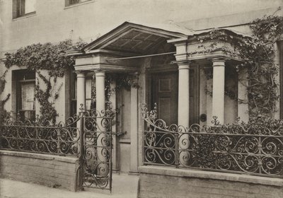 विंबोर्न, डोरसेट में द्वार, आर्केड पोर्च (बी/डब्ल्यू फोटो) द्वारा विलियम गल्सवर्थी डेवी
