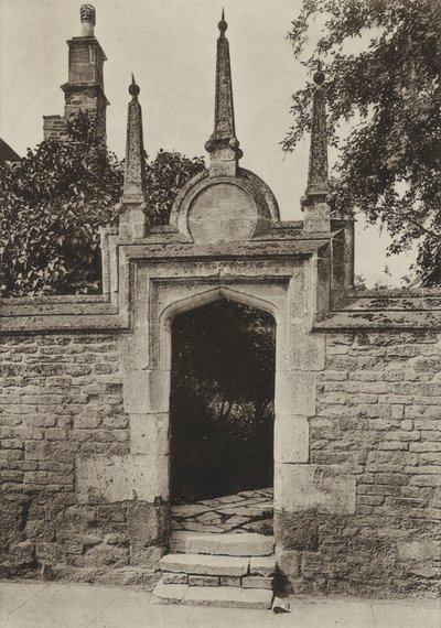 डोरवे, पेनिस अल्म्सहाउस, औंडल (बी/डब्ल्यू फोटो) द्वारा विलियम गल्सवर्थी डेवी